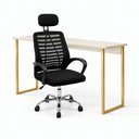 Ver imagem 2 de Mesa Office 1,10 com Cadeira Diretor para Home Office