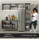 Ver imagem 6 de Armário de Cozinha Completa Suspenso 220cm Cinza Nice Madesa 04