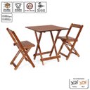 Ver imagem 3 de Conjunto Dobrável 70 X 70 com 2 Cadeiras Dobráveis Imbuia - Móveis Britz