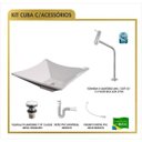Ver imagem 3 de Kit Cuba L34 Torneira Link 1062 Metal Válvula Click 1 Polegada G Sifão Pvc Flexível Compace