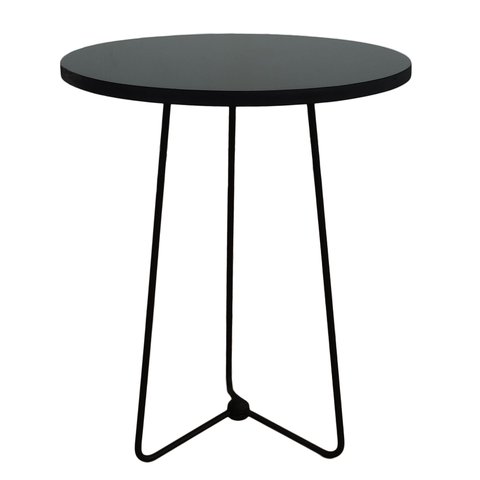 Mesinha de centro Sala Redonda Prime de Madeira BF Decor Mesinha Centro/Canto Prime Preto