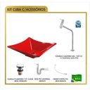 Ver imagem 3 de Kit Cuba L34 Torneira Link 1062 Metal Válvula Click 1 Polegada G Sifão Pvc Flexível Compace