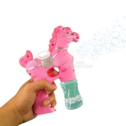 Cavalo Bolhudo Elétrica Pop Tik Tok Lança Bolhas Rosa - 2