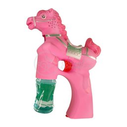 Cavalo Bolhudo Elétrica Pop Tik Tok Lança Bolhas Rosa - 3