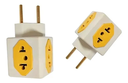 Ver imagem 2 de Adaptador de Tomada Cubo 3D Benjamim - 3P /10A - KIT 30 UNI