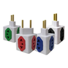 Adaptador de Tomada Cubo 3D Benjamim - 3P /10A - KIT 30 UNI - 5