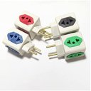 Ver imagem 1 de Adaptador de Tomada Cubo 3D Benjamim - 3P /10A - KIT 30 UNI
