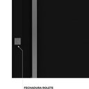 Ver imagem 5 de Porta de Alumínio Pivotante Lambri 215x105cm com Puxador de 80cm Lucasa Ideale Abertura Direita Preto