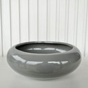 Ver imagem 3 de Vaso cachepot cinza ikebana bacia enfeite de mesa orquídea