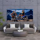 Ver imagem 1 de Kit 3 Quadro Decorativo Motocross Enduro Trilha Dt 28x20cm