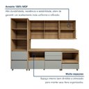 Ver mais imagens de Cozinha Completa Modulada 8 Peças 10 Portas 10 Gavetas Norten Verde/Nature