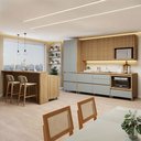 Ver imagem 1 de Cozinha Completa Modulada 8 Peças 10 Portas 10 Gavetas Norten Verde/Nature