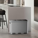 Ver imagem 7 de Takywep Lixeira Inox 45l com 3 Compartimentos e Pedal Prata