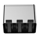 Ver imagem 5 de Takywep Lixeira Inox 45l com 3 Compartimentos e Pedal Prata