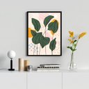 Ver imagem 2 de Quadro Folhagens Decoração Moderna 24x18cm:moldura Preta