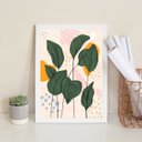Ver imagem 1 de Quadro Folhagens Decoração Moderna 24x18cm:moldura Preta