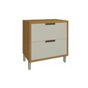 Ver imagem 1 de Balcão de Cozinha Imperatriz 1 Porta e 1 Gaveta C/ Tampo 80cm Freijo/off White - Nesher