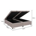 Ver imagem 4 de Base Cama Box Baú Queen para Colchão 158x188cm Multimóveis Cr35238 Bege
