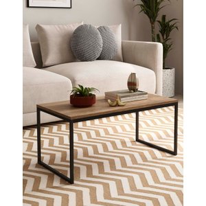 Mesinha de Centro Pés de Ferro 600 Mm Amadeirado Casteli