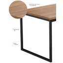 Ver imagem 4 de Mesinha de Centro Pés de Ferro 600 Mm Amadeirado Casteli