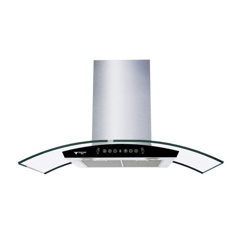 Coifa de Parede - Exaustor Vitrum Touch - Soberano Grill