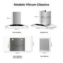 Ver imagem 2 de Coifa de Parede - Exaustor Vitrum Touch - Soberano Grill