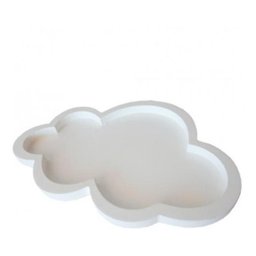 Bandeja Nuvem Kit Bebê Infantil Decoração - Branco - 1 Bandeja Nuvem Kit Bebê Infantil Decoração - Branco - 1