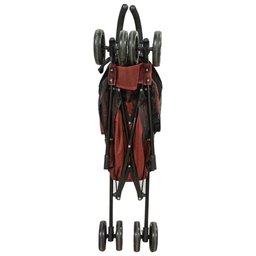 Carrinho de Passeio Pet para Cães e Gatos - Vermelho - 9