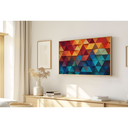 Ver imagem 1 de Quadro Decorativo N°61 85x50cm - Panorâmico Abstrato - Triângulos 3D - Rollflex