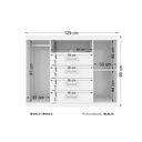 Ver imagem 5 de Guarda Roupa Master 8.6 + Cômoda Master 2.4 Branco - Santos Andirá