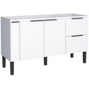Ver imagem 1 de Gabinete em Madeira Cisne Branco para Pias de 1,50 Metro com 3 Portas e 2 Gavetas - P100383 - Cozima