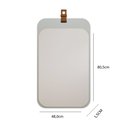 Ver imagem 3 de Gabinete Suspenso com Cuba Milano 80cm Espelho Monet Pistache e Painel Ripado Freijó MGM