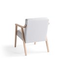 Ver imagem 4 de Poltrona Decorativa Madeira Maciça Jequitibá Assento com Persintas Elásticas e Algodão Flavia