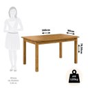 Ver imagem 3 de Conjunto Mesa 160cm Retangular e 6 Cadeiras de Madeira Maciça para Área Gourmet Monza