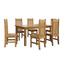 Ver imagem 2 de Conjunto Mesa 160cm Retangular e 6 Cadeiras de Madeira Maciça para Área Gourmet Monza
