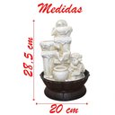 Ver imagem 6 de Fonte de Água Decorativa Cascata Anjo 3 Quedas Luz de Led Bivolt
