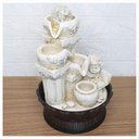 Ver imagem 3 de Fonte de Água Decorativa Cascata Anjo 3 Quedas Luz de Led Bivolt