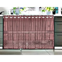 Cortina Pia/balcão/banheiro/cozinha Renda Varias Estampas:rose - 2