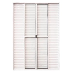 Porta de Aluminio Balcão 6 Folhas Com Trinco 2,10 x 1,50cm