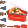 Porta Pizza Retrátil Recipiente Expansível para Fatias - 4