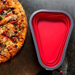 Porta Pizza Retrátil Recipiente Expansível para Fatias - 3