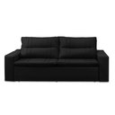 Ver imagem 4 de Sofá Retrátil e Reclinável 2 Lugares com Molas 1,50m Eloa Suede Preto Madelina