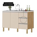 Ver imagem 3 de Cozinha Isabela 6 Peças Amêndoa Off White