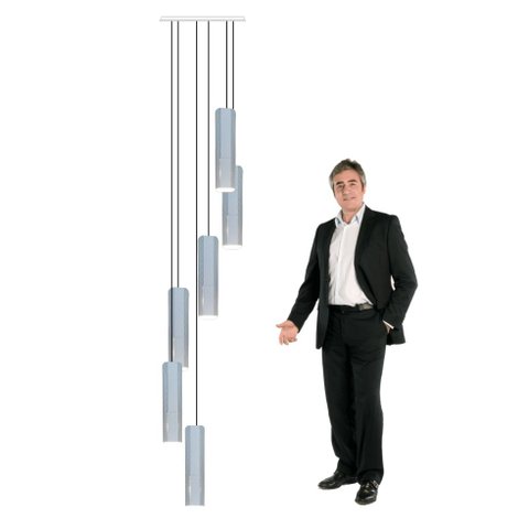 Lustre Pendente para Sala Pé Direito Duplo Sp-focus Branco