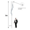 Ver imagem 6 de Lustre Pendente para Sala Pé Direito Duplo Sp-focus Branco