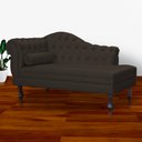 Ver imagem 5 de Divã Moderno Larissa Lado Direito Corino Marrom