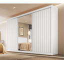 Ver imagem 1 de Guarda Roupa 3 Portas York 100% Mdf com Espelho Branco - Móveis Europa