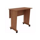 Ver imagem 1 de Mesa Multiuso Escritório Dobrável ME4117 c/ Rodízios Amêndoa - Tecno Mobili