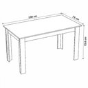 Ver imagem 3 de Mesa de Jantar 6 Lugares Valentina Mel/nude - Pnr Móveis