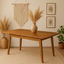 Ver imagem 2 de Esmeralda 1,60×0,90 M – Mesa de Jantar Moderna e Versátil:castanho